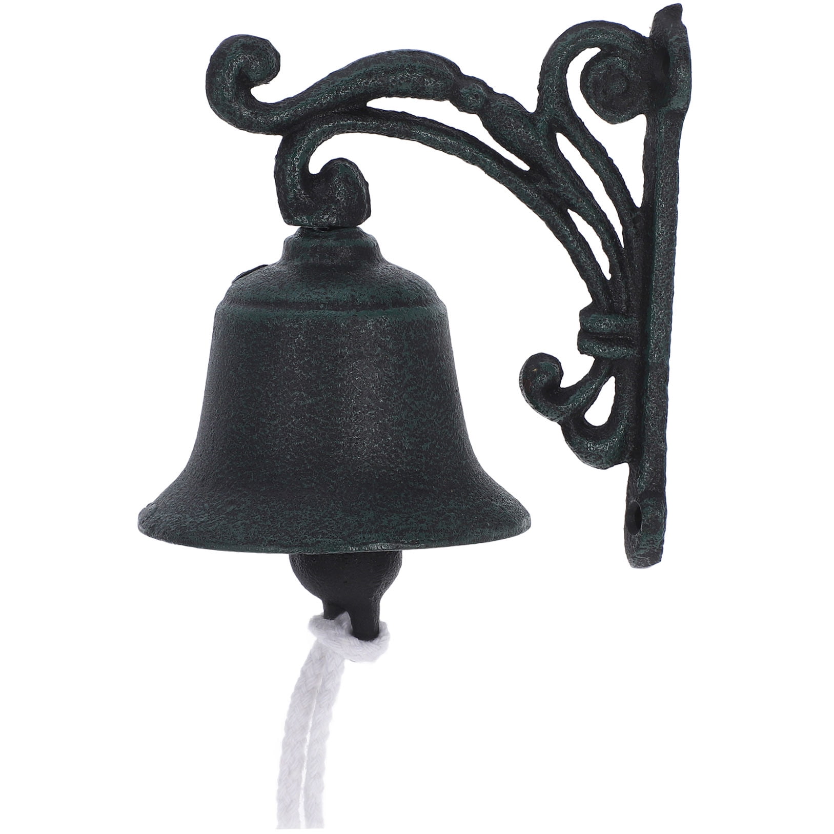 WHAMVOX Rustic Hanging Bell Vintage Iron Doorbell Yard Vintage Bell Decorative Bell Pendant Hanging Bell Wall Mount Outdoor Bell