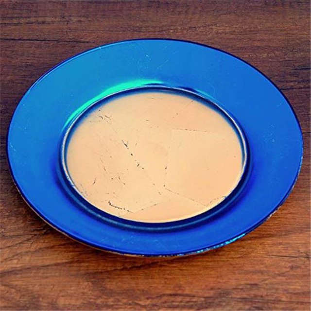Red Pomegranate 0983-7 Gilt Eclipse Dinner Plate, Gold & Blue