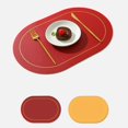 thumbnail image 4 of EIMELI Tapis de Protection de Table à Manger Tapis d'Isolation Facile à Nettoyer Faux Cuir Tapis de Protection de Table Résistant à la Chaleur pour la Maison, 4 of 5