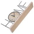 thumbnail image 4 of Mobutofu Modern Table Clock Square Wood Decorative Home Clock 1Pcs, 4 of 8