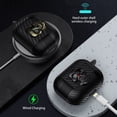 thumbnail image 3 of Fiber Patterns Case for AirPods Pro 2, Rugged Shockproof Cover for Airpods Pro 2nd Generation 2022 with Skull Switch and Carabiner, 3 of 6