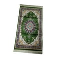 thumbnail image 2 of Luzkey Portable Muslim Prayer Rug Carpet Traditional Multipurpose Fast Drying Polyester for Bedroom Floral Patterns 65x120cm Folable Green, 2 of 8