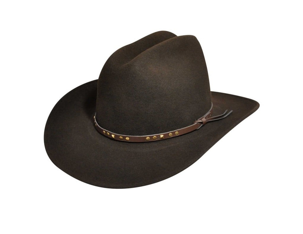 Bailey Cowboy Hat Mens Gold Studs Rodeo Brim LiteFelt Chisholm W05LFG