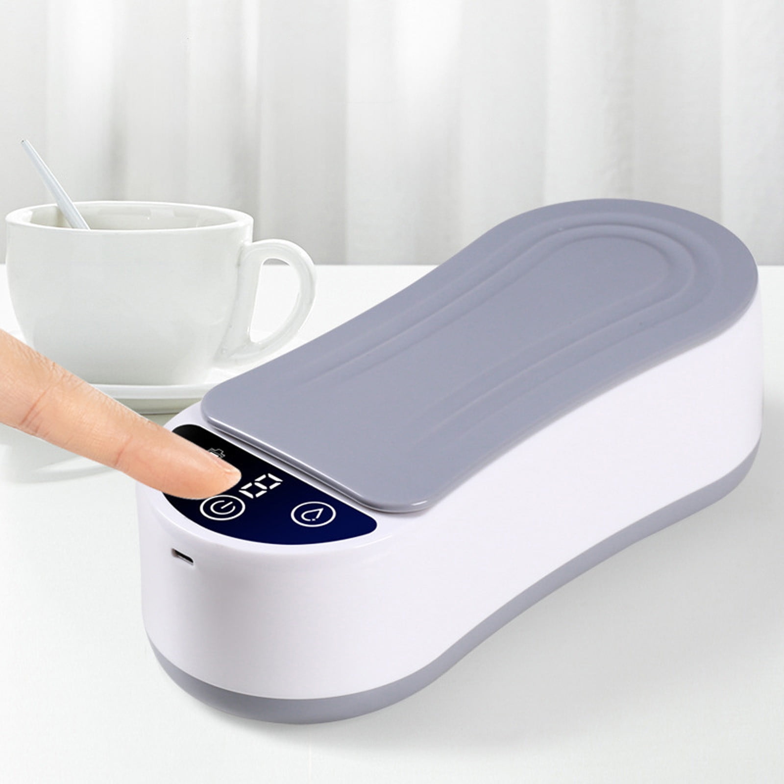 Ultrasonic Portable Jewelry Cleaner for Home and Travel, Deep Cleaning for Rings Glasses Watches Razors Dentures and Tools, USB Rechargeable Multipurpose Cleaner