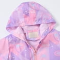 thumbnail image 5 of CAUYDY Toddler Baby Boys Girls Hooded Jacket Windbreaker Lightweight Dinosaur Print Coat Autumn Long Sleeve Windproof Outwear(L101-Light Purple,2-3 Y), 5 of 9