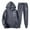 Dark Gray, variant on VBTAPA Tracksuit for Men 2 Piece Set Jesus Cross Graphic Hoodie and Sweatpants Sweatsuit Athletic Jogging Suits Casual Fall Winter Outfits Wine M