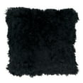 thumbnail image 3 of SARO 1601.BK18S 18 in. Square Juneau Classic Faux Fur Pillow with Down Filled  Black, 3 of 5