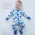 thumbnail image 6 of Emy Dola Unisex Baby Snug Fit Pajamas Long Sleeve Baby Sleeper Romper 2-Way Zipper Toddler Boys Girls' Christmas One-piece PJs, 6 of 12