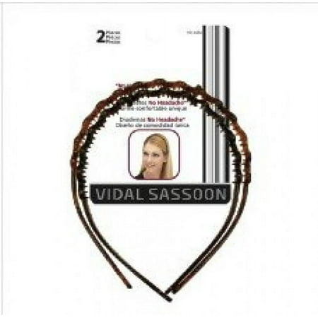 Vidal Sassoon: Black/Brown Model #Vs14434 No Headache Headband, 2 ct