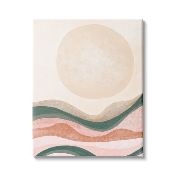 Stupell Indtries Desert Canyon Abstract Landscape Full Sun Soft Neutrals,36 x 48,Design by Daphne Polselli