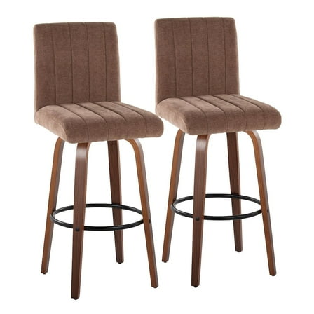LumiSource Hank 30" Fixed-Height Barstool - Set of  2