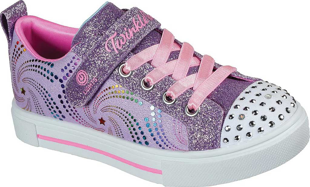 Skechers Sparks Twinkle Toes Lighted Sneaker (Little Girl and Big Girl) - Walmart.com