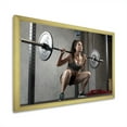 thumbnail image 3 of Designart "Female Fitness Intensity I" Aerobic & Bodybuilding Picture Framed Canvas Art Print, 3 of 5
