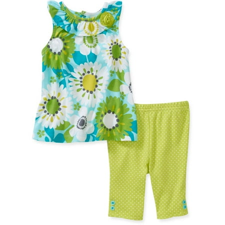 Child of Mine by Carters Newborn Girls' 2 Piece Flower Print Tank and Short Set