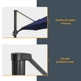 thumbnail image 6 of FLAME&SHADE 11ft Patio Offset Outdoor Hanging Umbrella w/Base,360 Degree Rotating for Backyard, Garden and Deck,Navy Blue, 6 of 9
