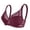 Wine, variant on Plus Size Bras for Women Border Large Underwear In Europe And America G Cup Large Thin Style Steel Ring And Double Summer