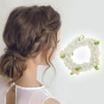 thumbnail image 2 of Unique Bargains 1 Pc Cute Rose Pearl Hair Elastic Band Beige, 2 of 5
