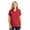 Rich Red/ Deep Black, variant on Port Authority Ladies Dry Zone Uv Micro-Mesh Tipped Polo