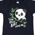 thumbnail image 4 of Inktastic My Great Aunt Loves Me Cute Panda Boys or Girls Baby Bodysuit, 4 of 5