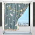 thumbnail image 4 of Tainini 59" x 39" Blackout Curtains for Bedroom with Tiebacks,Self Adhesive Rodless Curtains, Portable Curtains Room Darkening Curtains for Living Room, 4 of 6