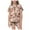 Khaki, variant on Girls Personality Pajama Set Two Piece Outfit With Shirt And Pants Featuring Pockets For Holiday Christmas Sleepwear Comfort Khaki 2-3 Years