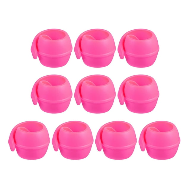 Unique Bargains Pink Silicone Sewing/Embroidery Machine Thread Spool Savers, 20 Pack