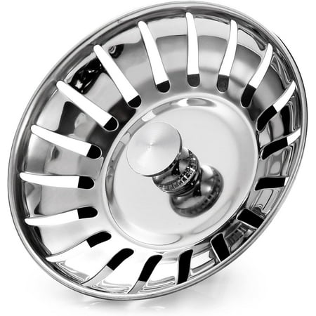 

Kitchen Sink Stopper Strainer Stainless Steel Food/Hair Trap Replacement