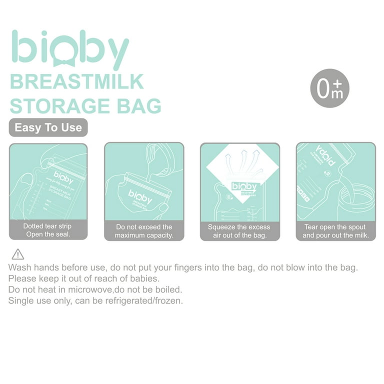 Breast Milk Bag 10 Slogans 60 Units 8oz Capacity