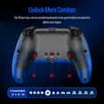 thumbnail image 4 of Wireless Controller for PS5 with LED Light, Gaming Controller for PS5/Slim/Pro & PC with Motion Control, Dual Motors, 1500mAh Battery, Marco/Turbo Function & Built-in Speaker, 4 of 9