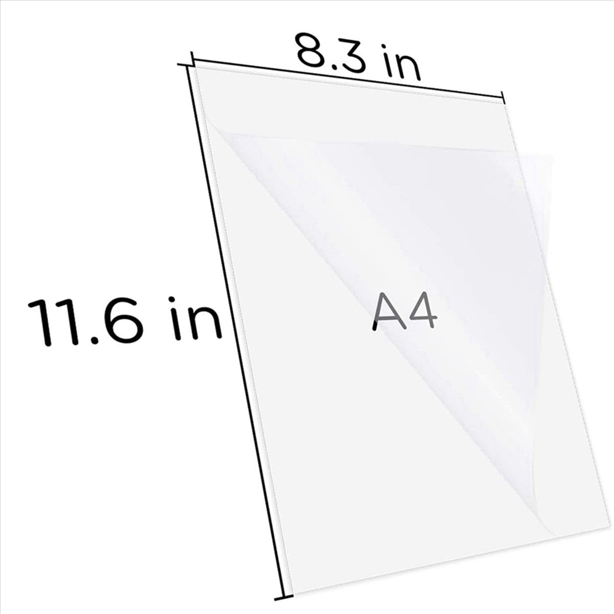 75 Sheets 8.11.6 Inch Inkjet Sticker Paper, Printable Transparency Film Quick Dry Paper Label for Inkjet Printers