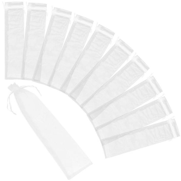 20pcs Bolsas de almacenamiento de organza bolsas de almacenamiento de ventilador bolsas de regalo para envoltura de manualidades