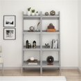thumbnail image 2 of Ameriwood Home Lawrence 4 Shelf Ladder Bookcase Bundle in Dove Gray, 2 of 5