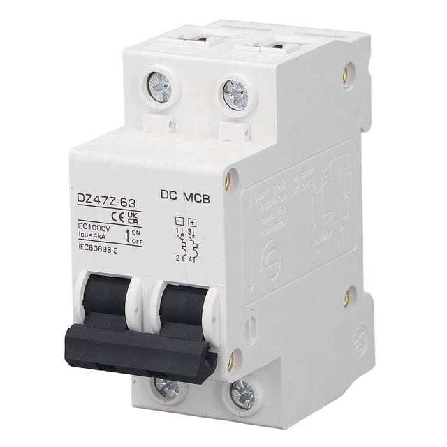 DC Circuit Breaker, PV Circuit Breaker 1000V Short Circuit Protection Overload Protection For Electric Vehicle 6A,10A,16A,20A,25A,32A,40A,50A,63A