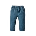 thumbnail image 4 of BXINGOHAI Toddler Kids Boys Suit Pant School Uniform Pants Solid Color Straight Leg Dressy Trousers Casual Activity Pants Navy,6 Months, 4 of 4
