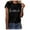 Black, variant on Fesfesfes T Shirt Pack Valentine's Day Fashion Woman Causal Round-Neck Printing Blouse Short Sleeve T-Shirt Tops Shirts Women 8(L)