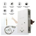 thumbnail image 3 of 8L Tankless Propane Gas Water Heater 16KW LPG Instant Hot Water Heater Boiler LED Display Outdoor Camping With Shower Head Kit ,Convertible Temperature Scale, 3 of 5