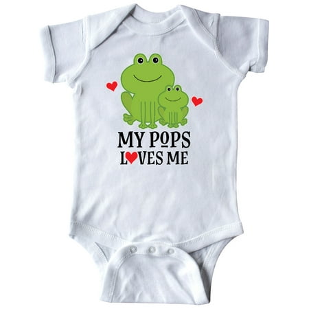 

Inktastic My Pops Loves Me Boys Frog Gift Gift Baby Boy Bodysuit