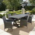 thumbnail image 3 of Dionlynn Outdoor 7 Piece Aluminum Dining Set with Wicker Dining Chairs, 3 of 12