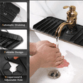 thumbnail image 3 of Silicone Faucet Handle Drip Catcher Tray，Kitchen Guard Silicone Faucet Sink Splash Guard, Sink Faucet Mat, 3 of 5