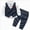A09-Grey, variant on 4-5 Years Toddler Kids Boys Suit 3Pcs Set 12 18 Months 2T 3T 4T 5T 6T 7T Kids Long Sleeve Formal Dress Shirt with Bowtie Vest Pants Set Tuxedo Wedding Party Outfits Kids Boys Winter Outfits,Blue