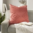 thumbnail image 5 of Merdo MDO-008 18"H x 18"W Square Pillow Cover in Coral, 5 of 5