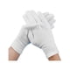 thumbnail image 1 of Guantes de algodón blanco, 12 pares de guantes de tela lavables, guantes de trabajo elásticos, para manos secas y eccemas, humectante, inspección de joyas y más, 1 of 5