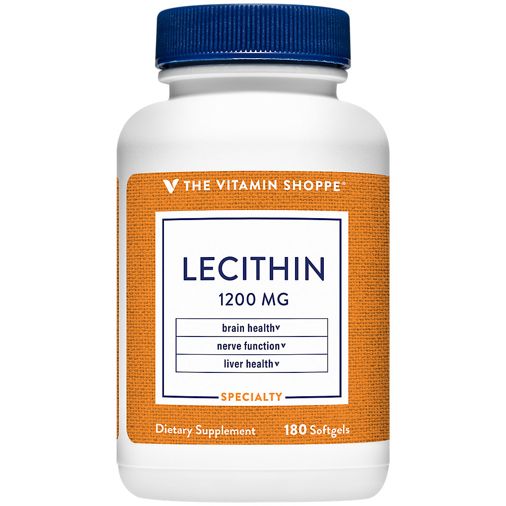 Lecithin 1200mg Natural Combination of Essential Fatty Acids (Linoleic) to Support Brain Nerve
