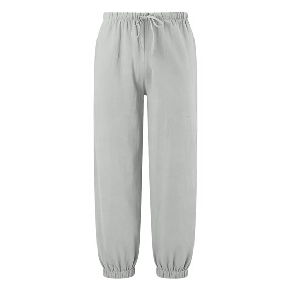 ZHOGXU Exquisite Elastic Waist Drawstring Solid Color Jogger Kids Pants For Girls Back To School Wear