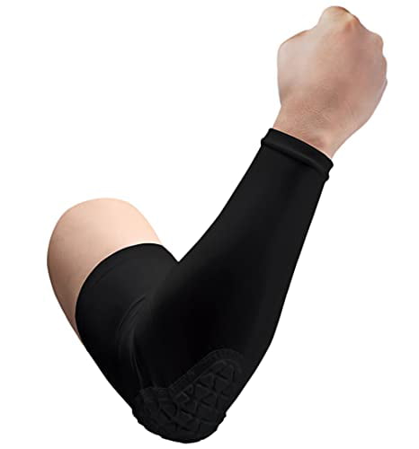 Padded Compression Sports Arm Sleeve Baseball Football Basketball Elbow Pad NEW 