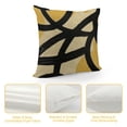 thumbnail image 4 of Black And Yellow Pillow CoversGeometric Abstract Modern Art Line Throw Pillow Cover Modern Minimalist Decorative Square Linen Cushion Case Boho Decor For Home Couch Sofa Outdoor, 4 of 5