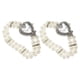 thumbnail image 4 of 2 relojes de pulsera analógicos de cuarzo con pulsera de perlas de cristal para mujer, elegantes relojes para fiestas, graduaciones y ocasiones especiales, 4 of 8