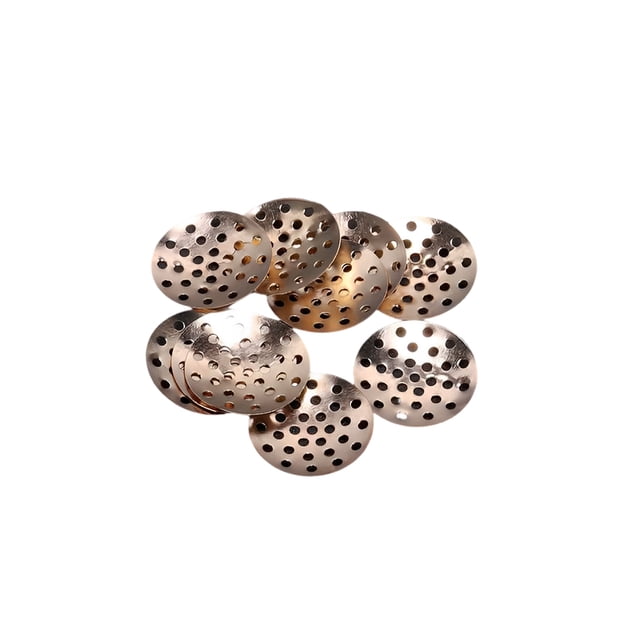 Qarigey Base de broche de 50 piezas, broches portátiles para manualidades, joyería, carcasa de disco de malla, Kit surtido, accesorios para Ropa, zapatos y accesorios Miscelánea Oro Qarigey AP018135-02