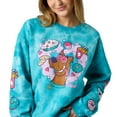 thumbnail image 5 of Scooby Doo Snacks Women's Blue Cloud Wash Crew Neck Long Sleeve Fleece Sweatshirt -XL, 5 of 7