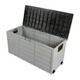 SamyoHome 75gal Outdoor Garden Plastic Storage Deck Box Chest Tools